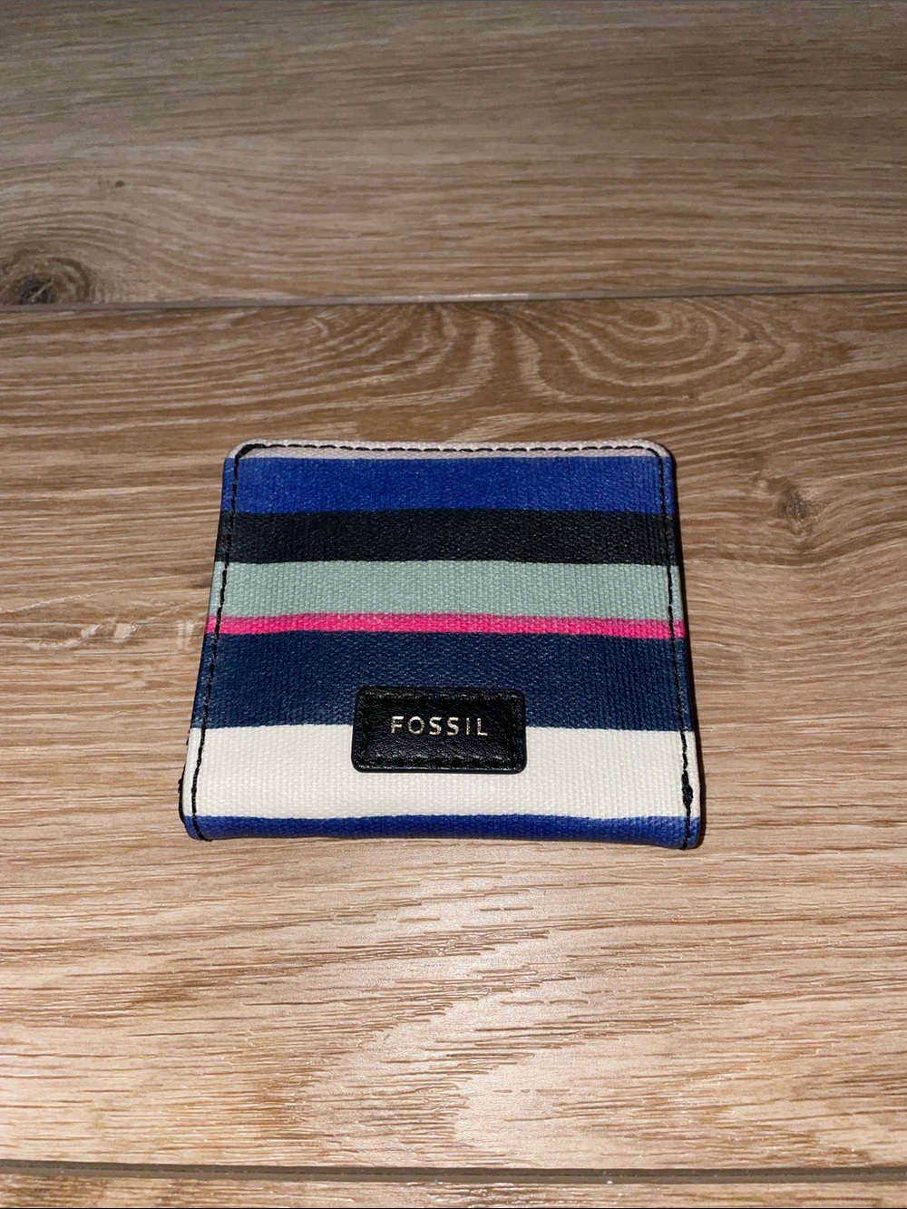Fossil Small Striped Bifold Wallet